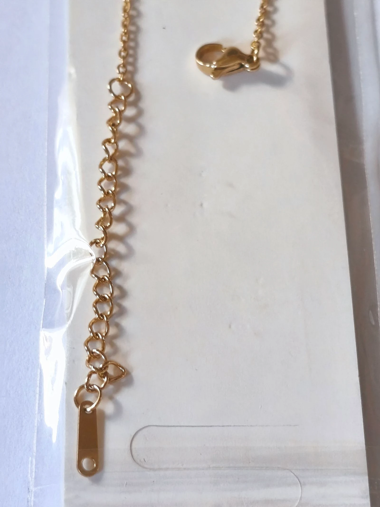 Set of luminous green clover necklace, bracelet and earrings with unalterable golden chain – photo 9
